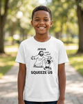 Jesus Come and Squeeze Us Youth Tee - Light Colors