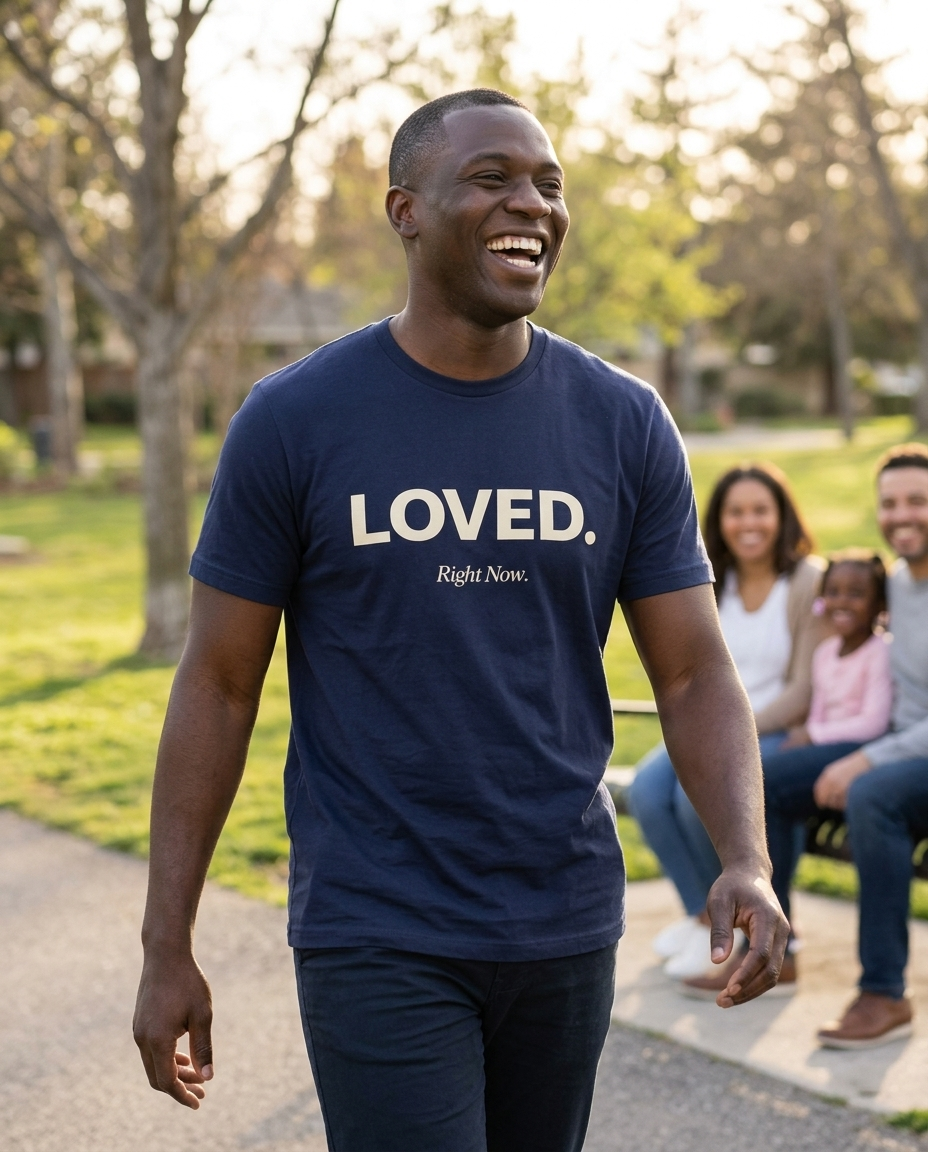 Loved. Right Now. Adult Tee - Dark Colors