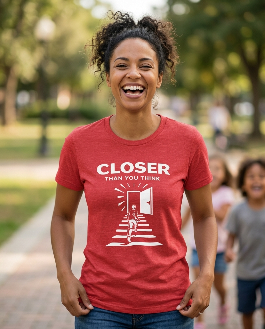 Closer Than You Think Adult Tee - Bright Colors