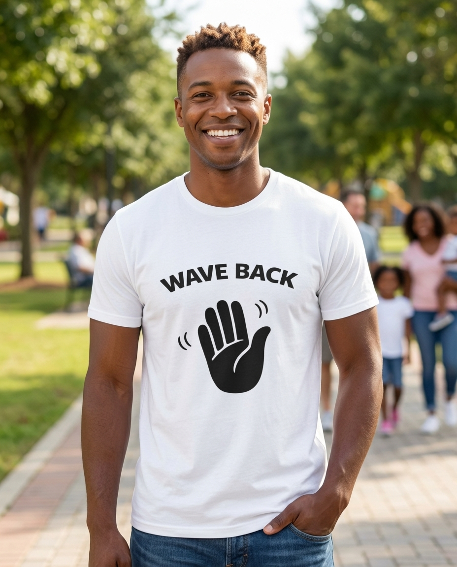 Wave Back Adult Tee - Light Colors