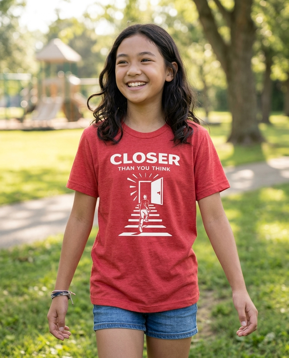 Closer Than You Think Youth Tee - Bright Colors