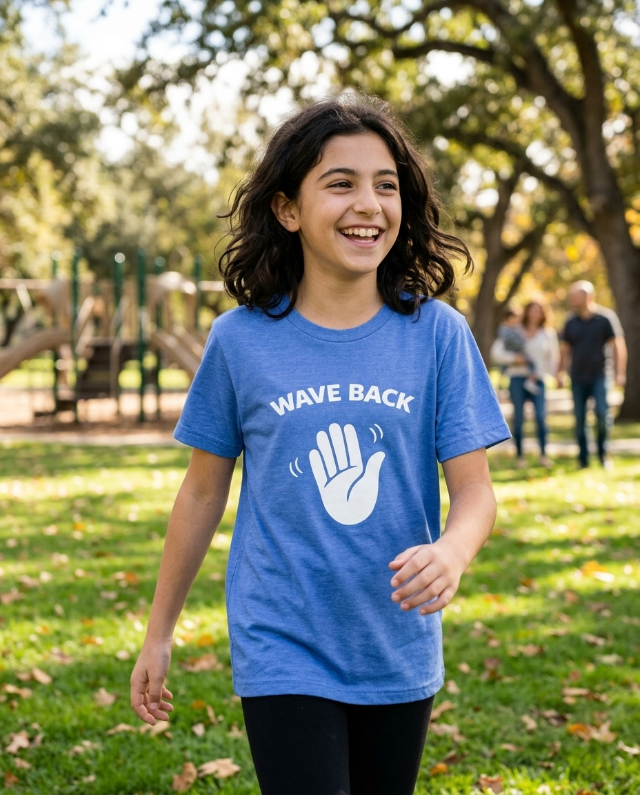 Wave Back Youth Tee - Bright Colors