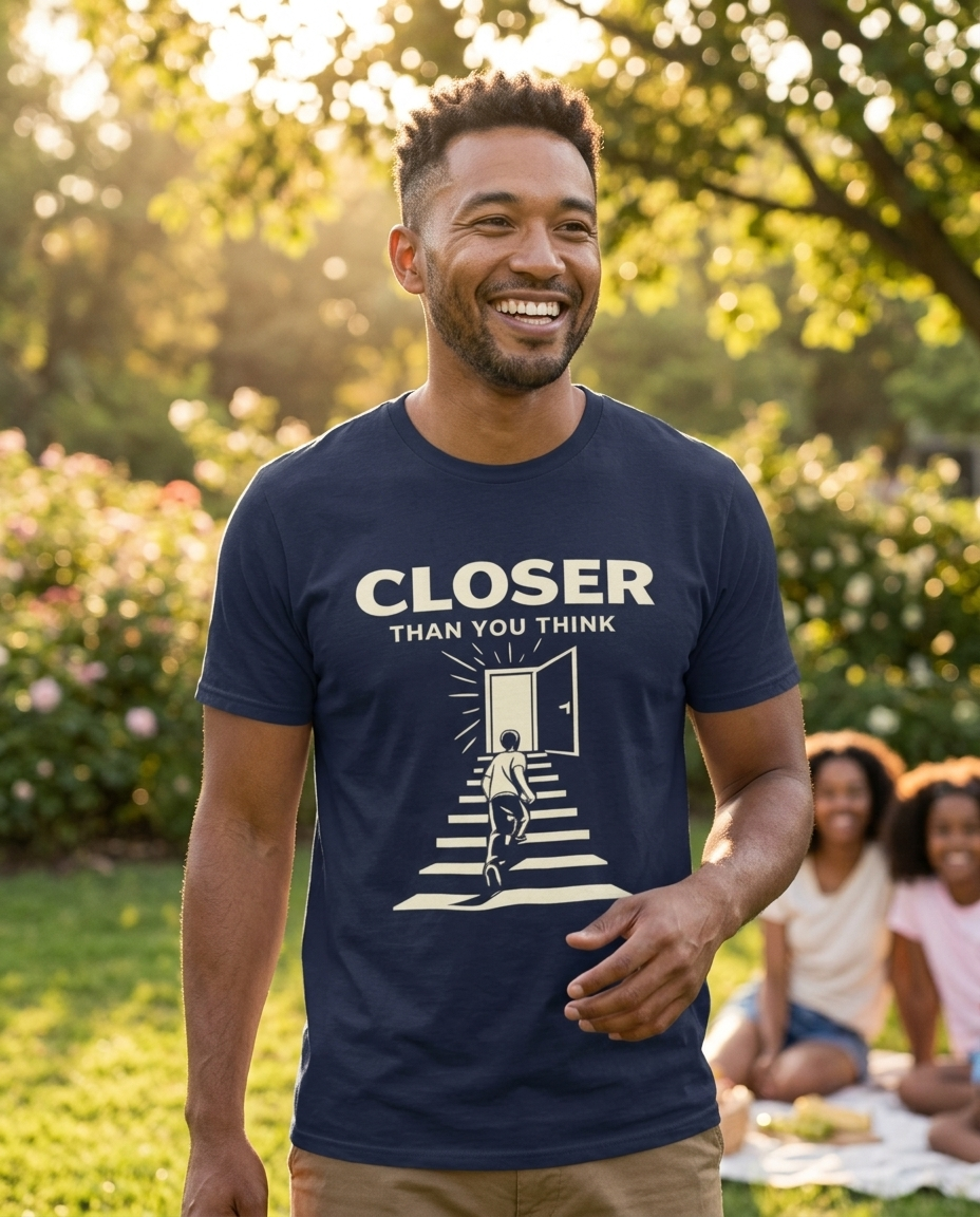Closer Than You Think Adult Tee - Dark Colors