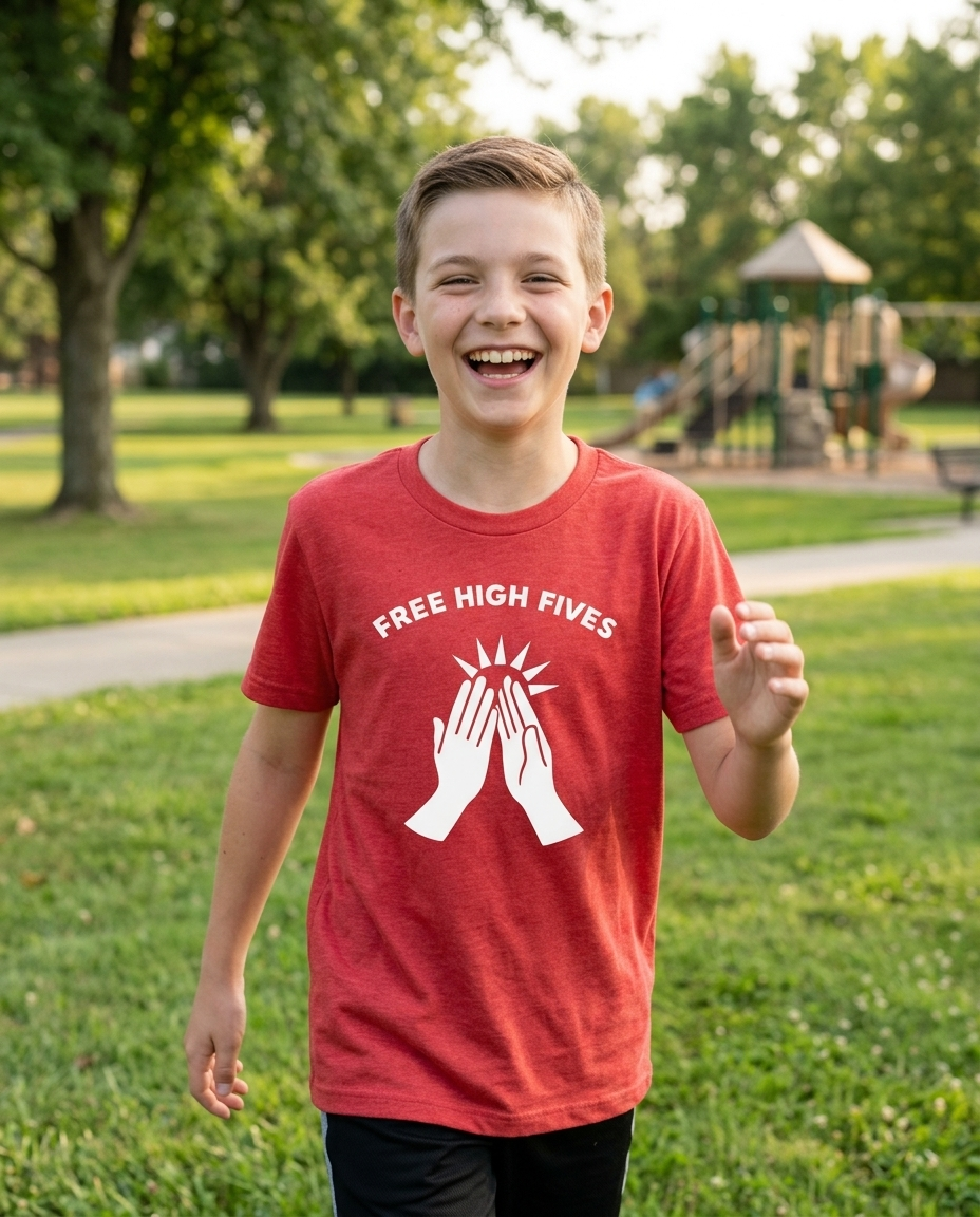 Free High Fives Youth Tee - Bright Colors