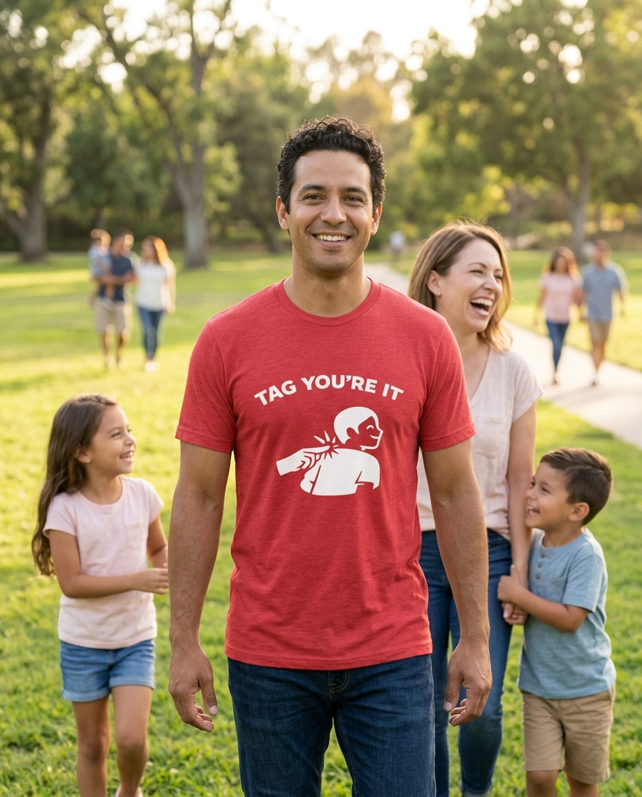 Tag You’re It Adult Tee - Bright Colors