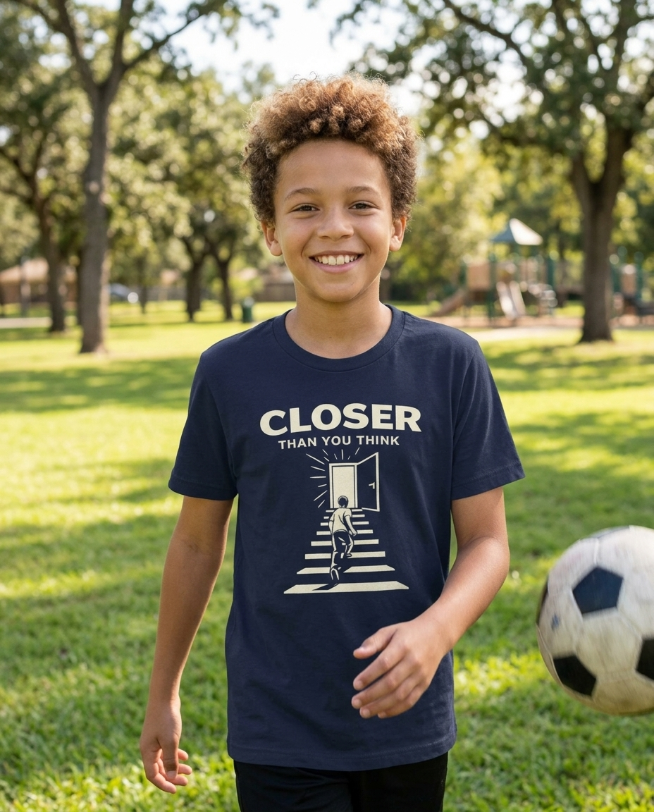 Closer Than You Think Youth Tee - Dark Colors