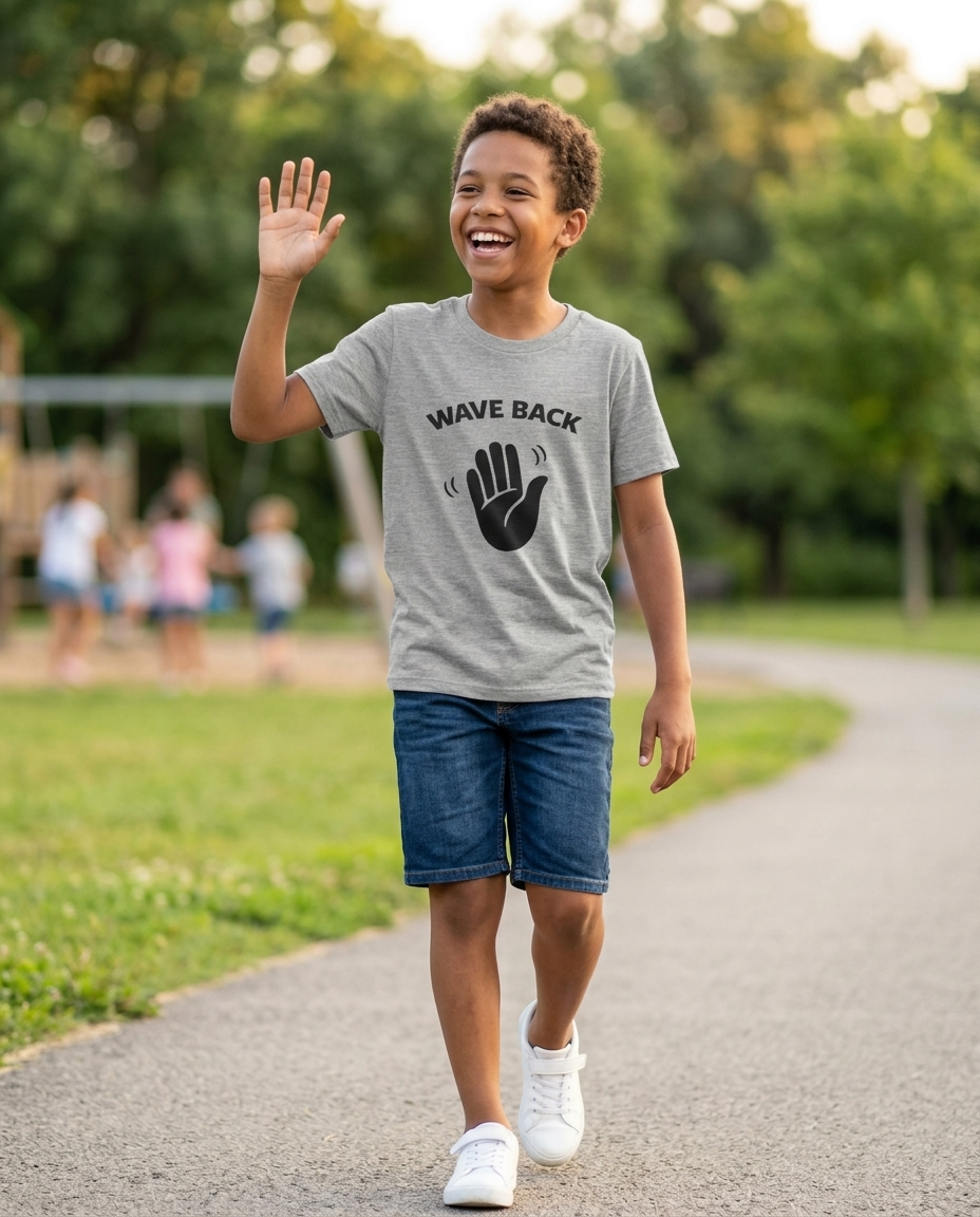 Wave Back Youth Tee - Light Colors