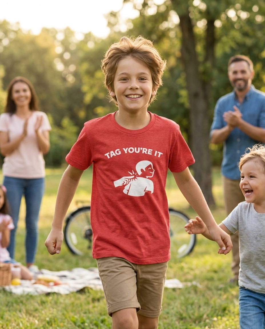 Tag You’re It Youth Tee - Bright Colors
