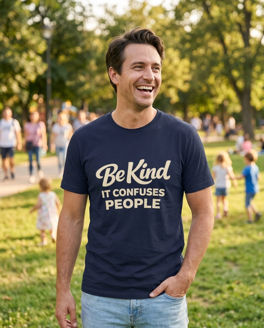Be Kind It Confuses People Adult Tee - Dark Colors