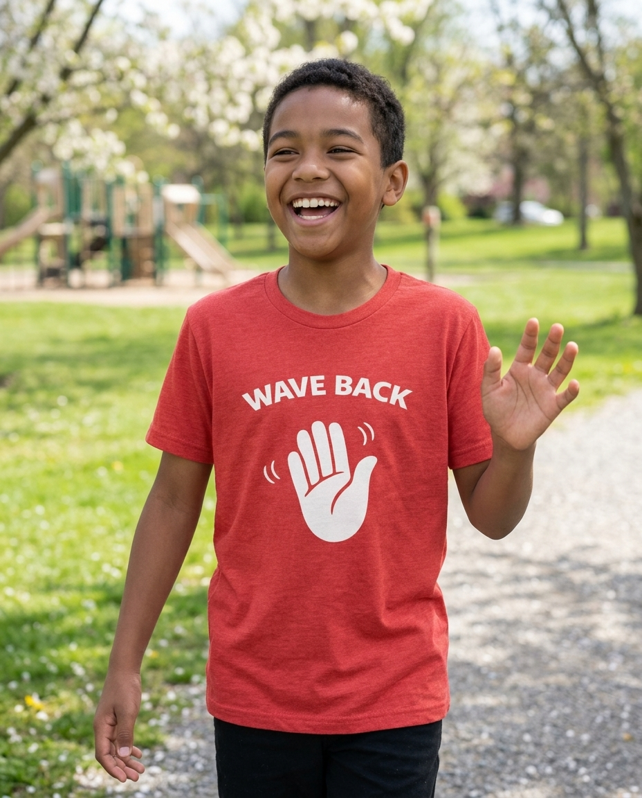 Wave Back Youth Tee - Bright Colors