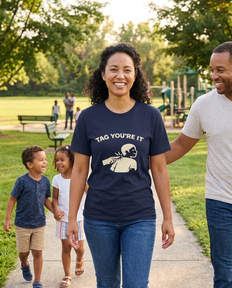 Tag You’re It Adult Tee - Dark Colors