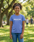 Breathe. God’s Not Mad. Youth Tee - Bright Colors
